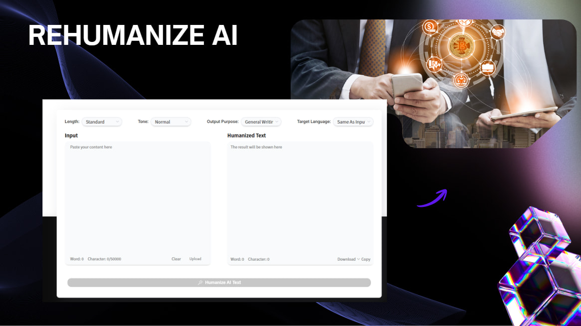 ReHumanize AI-powered humanization features are suitable for a wide range of users.