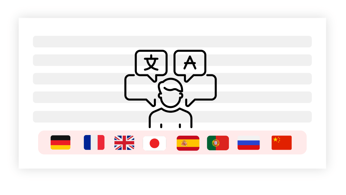 Suporte Multilíngue