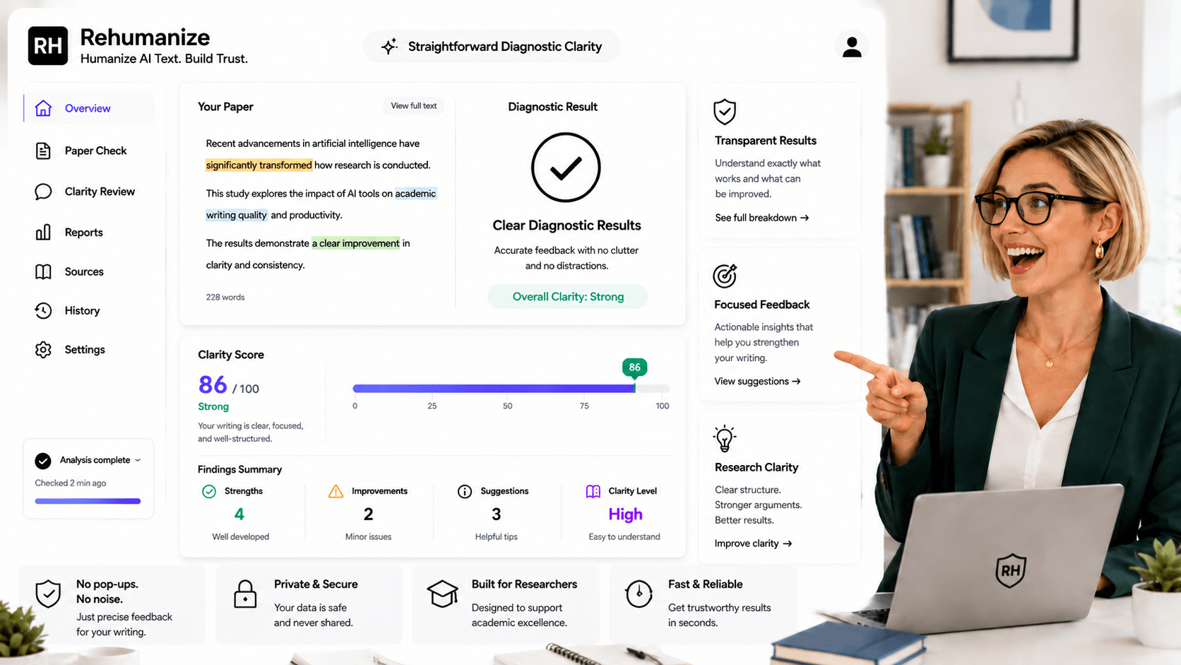 Straightforward Diagnostic Clarity