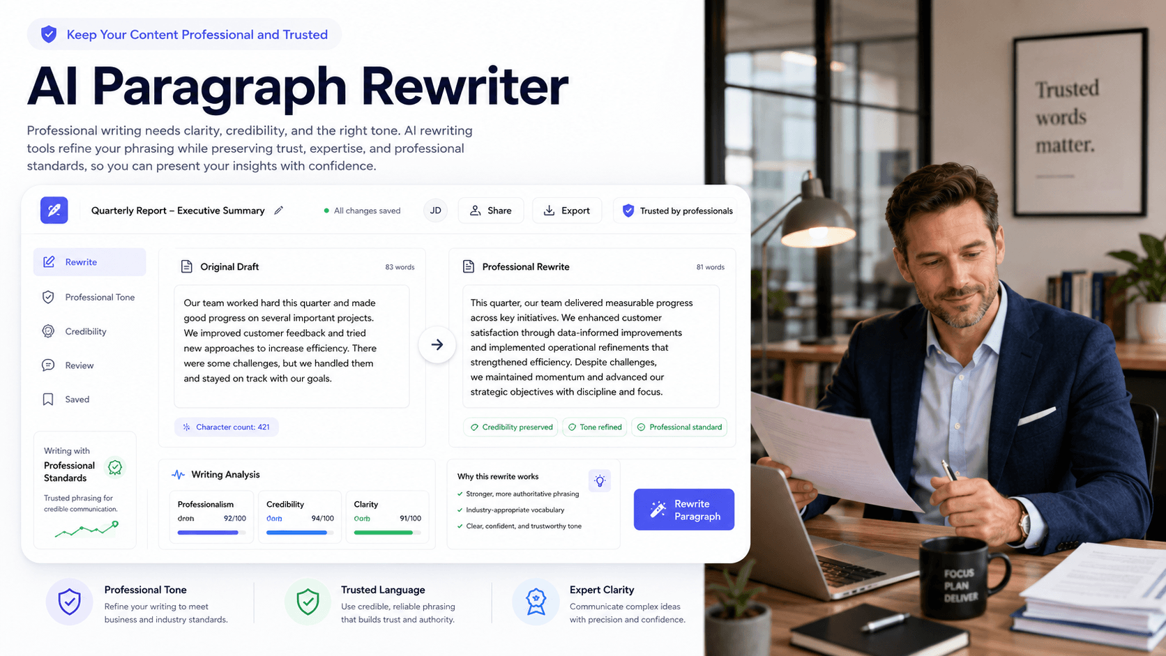 Keep Your Content Professional and Trusted