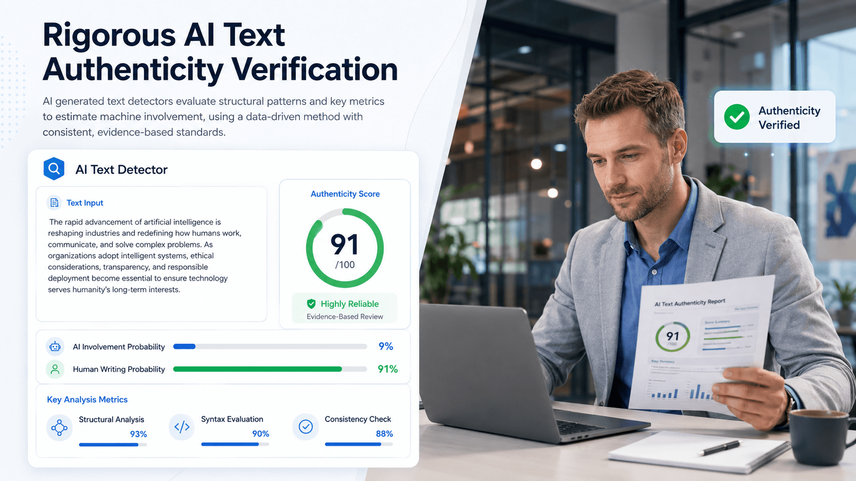 Vérification rigoureuse de l'authenticité des textes IA