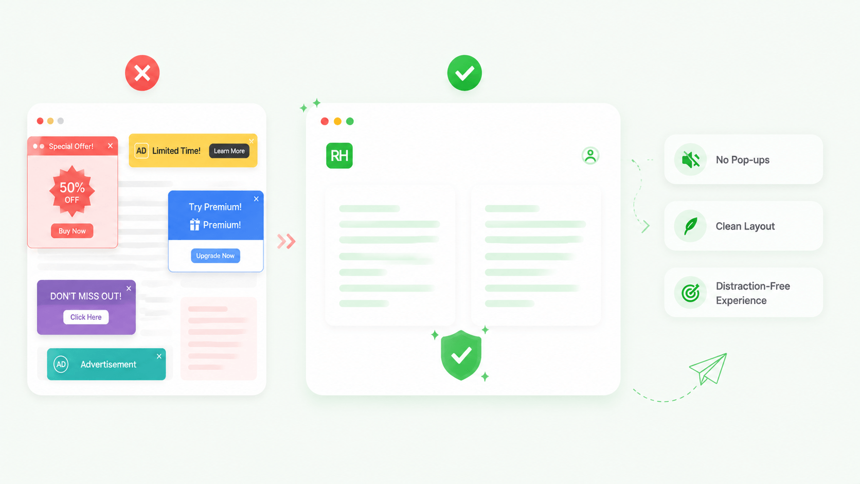 Clean Ad-Free Environment
